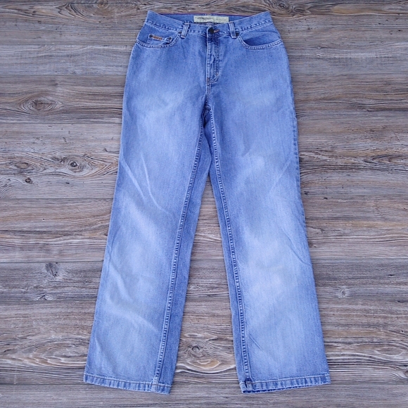 Eddie Bauer Jeans Vintage Style Light Wash Natural Fit Denim Blue